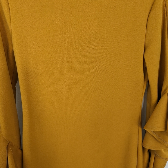 BLVD Burnt Yellow Midi Dress - Picture 5 of 5
